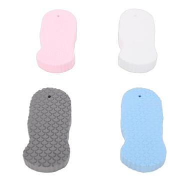 Imagem de TARSHYRY Esponja Esfoliante Corporal Ultramacia, Esponja de Banho Corporal de Secagem Rápida Com Corda Suspensa, Ideal para Pele Sensível de Crianças e Adultos (4 unidades)