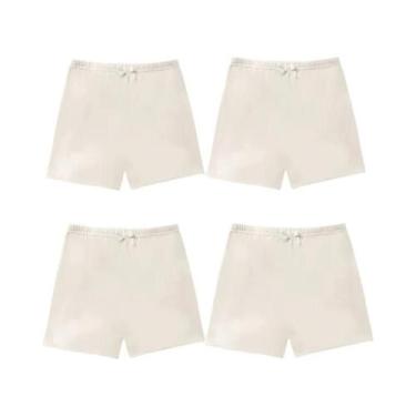 Imagem de Calcinhas De Algodão Macio E Respirável Para Meninas, 4 Peças, Cores S