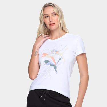 Imagem de Camiseta Puma Graphics Branded Leaf Feminina-Feminino
