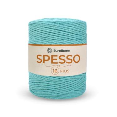 Imagem de Barbante Spesso 16 Fios - EuroRoma - 1kg - Cor Verde í gua Claro | Para Crochê, Tricí´, Tear, Macramê e Artesanato