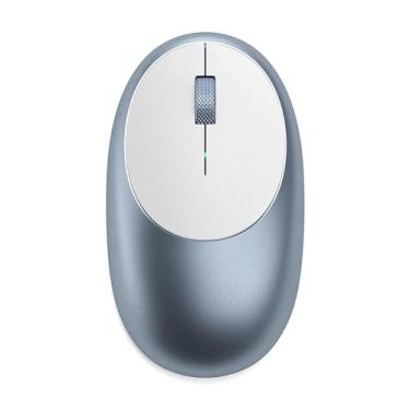 Imagem de Satechi Mouse M1 de Alumínio Sem Fio Bluetooth com Porta Tipo-C Recarregável - Para M2/M1 MacBook Pro/Air, M2/M1 iPad Pro/Air, M2 Mac Mini, iMac M1 e mais (Azul)