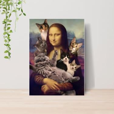 Imagem de Genérico, Quadro Artes Clássicas Engraçadas Monalisa A4 | Placa MDF 11