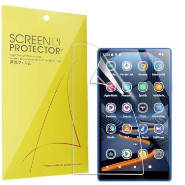 Imagem de Lamshaw Protetor de tela compatível com MECHEN MP3 Player, [pacote com 6] Película transparente TPU de cobertura total compatível com MECHEN X52 12.7 cm MP3 Player (pacote com 6)