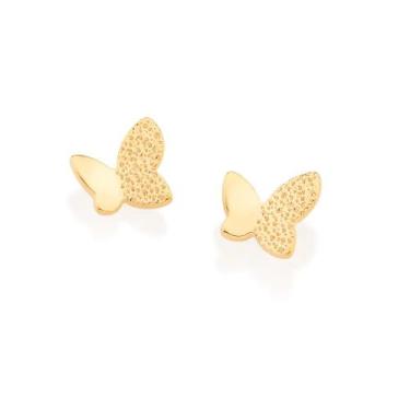 Imagem de Brinco Rommanel Infantil Banhado Ouro Borboleta