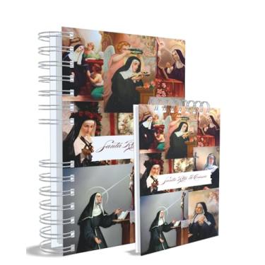 Imagem de Agenda Católica 2026 + Bloco de Anotações, Santa Rita, Azul, Capa 18