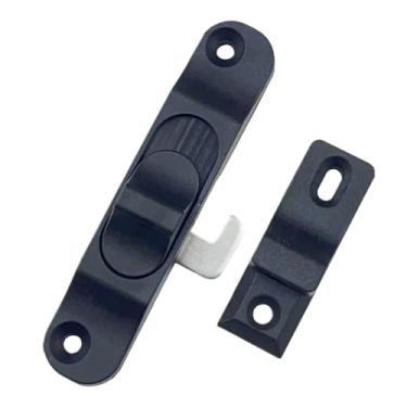 Imagem de Fechaduras de porta de janela de aço inoxidável, fechaduras de corrente de porta de janela, kits de fácil instalação, ferragens domésticas para janelas, portas, geladeiras, armários, cercas, portas