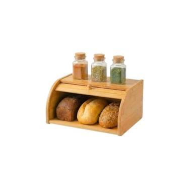 Imagem de Porta Pão em Bambu Cozinha Armazenamento de Pães(M)