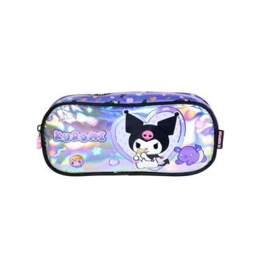 Imagem de Estojo Penal Escolar Duplo Kuromi Hello Kitty 16106 Original - Xeryus