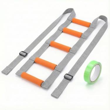 Imagem de Dispositivo de assistência de escada de cama para idosos se sentarem - alça de puxar e corrimão de corda para idosos, deficientes, parkinsons, recuperação de cirurgia - Auxílio de mobilidade ajustável