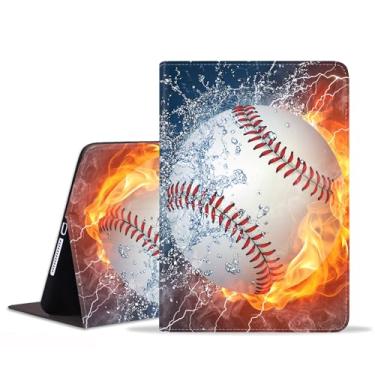 Imagem de FVAENDHIO Capa para Samsung Galaxy Tab A11 Plus/A11+ 27.9 cm 2025 / A9+/A9 Plus 2023, capa protetora de couro, capa inteligente com suporte ajustável para despertar/hibernar automaticamente, fogo de