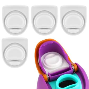 Imagem de ZONBBEE 4 peças de rolha de substituição de vedação de borracha para Owala FreeSip 680.4 g 947.2 g, tampa de tampa de vedação de silicone superior acessórios de peças de reposição compatíveis com