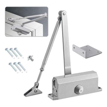 Imagem de Mola Aérea Fechador Porta Tensão 65Kgs Automático Retrátil