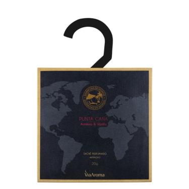 Imagem de Sachê Perfumado Punta Cana Ameixa & Vanilla Linha Mundo Via Aroma - 20g