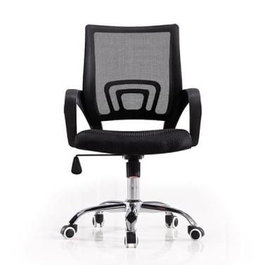Imagem de Cadeira de Escritorio Moderna Lifetoyou em Tela Mesh com rodizios e Ajuste de altura (preta)