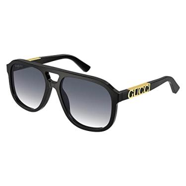 Imagem de Gucci Adulto Unissex Óculos de Sol Piloto Gg1188S 002 Preto 58Mm