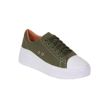 Imagem de Tenis Casual Keder Lancamento - LLAQUILLA, Verde militar, 35