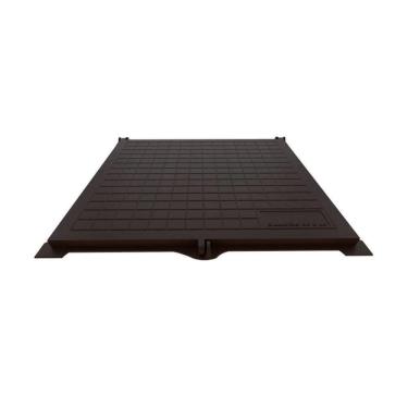 Imagem de Tampão Articulado S Rebaixo Passagem Inspeção Marrom 70x70cm