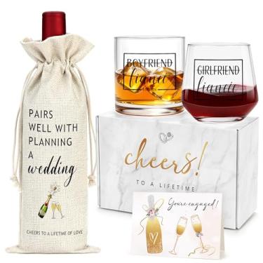 Imagem de Presentes de noivado para casais presentes de noivado legais para casais recém-noivos presentes de noivado para mulheres presentes de noivo para casal presentes exclusivos decorações de noivado