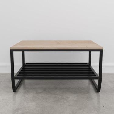 Imagem de Mesa Estilo Industrial MDF e Ferro Centro Sala - Ruffino Designer