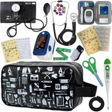 Imagem de Kit De Enfermagem Completo Medidor Glicose Aparelho Pressao - PREMIUM,