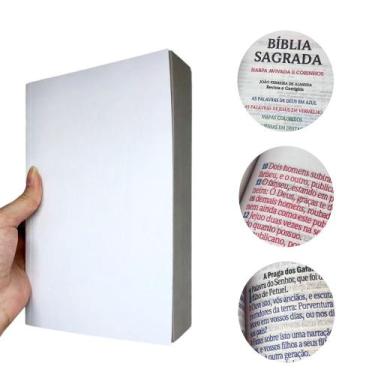 Imagem de Miolo De Bíblia Sagrada Letra Gigante C/ Harpa E Corinhos 21x14cm - Re