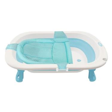 Imagem de Banheira Infantil Dobrável com Almofada de Banho 31Litros Guta Guti, A