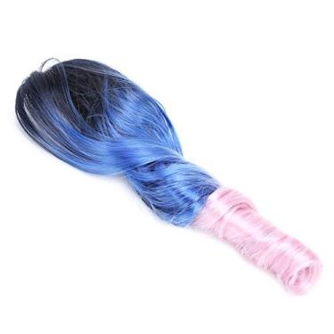 Imagem de Dioche Gradiente 3 Cores Garra Peruca de Cabelo Extensões Peruca Encaracolado Rabo de Cavalo 55cm Olhar Elegante Fácil de Usar para Festa Feminina Uso Diário (Estilo: três)