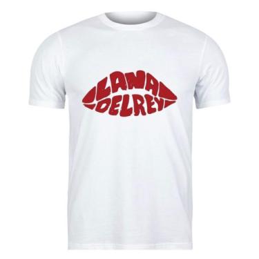 Imagem de Camiseta Da Lana Del Rey Unissex Camisa Cantora, Branco, G