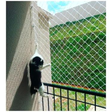 Imagem de Tela Rede De Proteção Para Janelas 1,20m x 1,20m Kit Completo!(Branca)