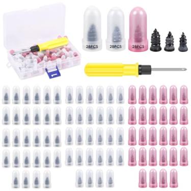 Imagem de 85/101 peças de reparo de pneu prego de borracha espiral parafuso de pneu ferramenta rápida auto serviço plugue de reparo de pneu para carro, motocicleta, caminhão, trator, reparo de perfuração de