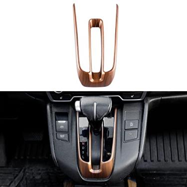 Imagem de Naisec Para Honda CR-V Capa de Placa de Câmbio Interno Moldura de Transmissão Moldura de Textura de Mogno Interno, Aplicável a CRV 2022 2021 2020 2019 LX EX-L (grão de madeira de pêssego)
