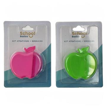 Imagem de Apontador com Borracha Maçã School Basics