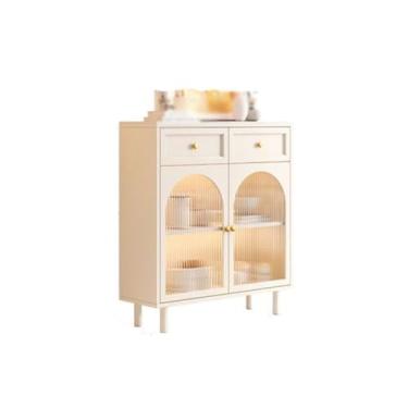 Imagem de Armário buffet aparador contra a parede pequeno apartamento cozinha armário de armazenamento sala de estar armário de chá armário de armazenamento aparador (A)