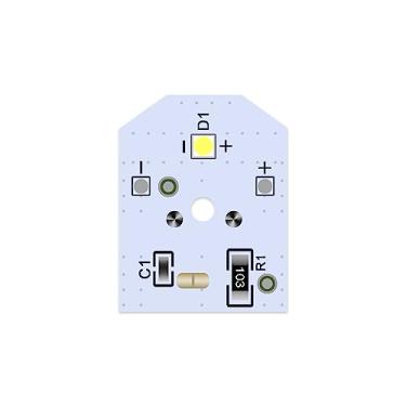 Imagem de Lâmpada de LED WR55X11132 substitui 3033142 PS4704284 WR55X25754 WR55X26486 para lâmpada de geladeira GE, pacote com 1
