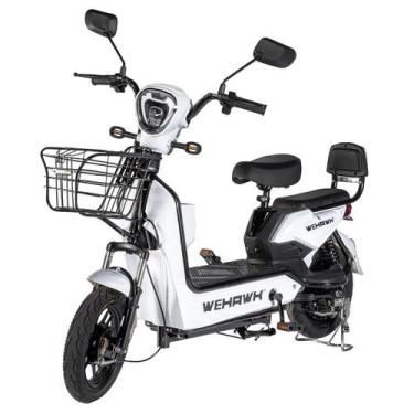 Imagem de Bicicleta Elétrica Scooter Bike 600w 48v Funcional - Wehawk, Branco