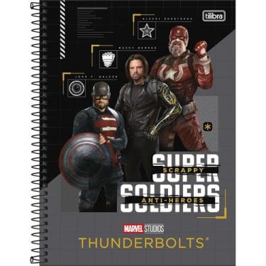 Imagem de Caderno Capa Dura Universitário 1 Matéria Thunderbolts 80 Folhas - Til