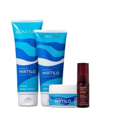 Imagem de Kit Lowell Extrato de Mirtilo Home Care Proteção Nutritiva (4 produtos