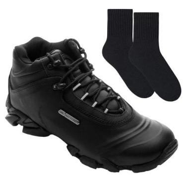 Imagem de Kit Bota Bull Terrier Attack II Masculina + Par de Meia, Preto, 41