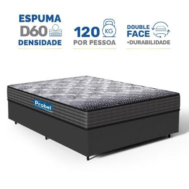 Imagem de Cama Box com Colchão de Espuma D60 Double Face Guarda Costas Comfort Force Probel Casal 138cm