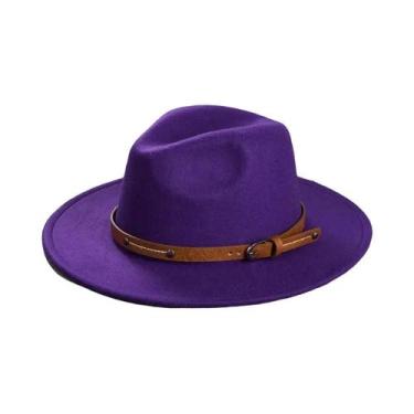 Imagem de Chapéu Fedora De Lã Feminino E Masculino Para Inverno E Outono, Aba Re