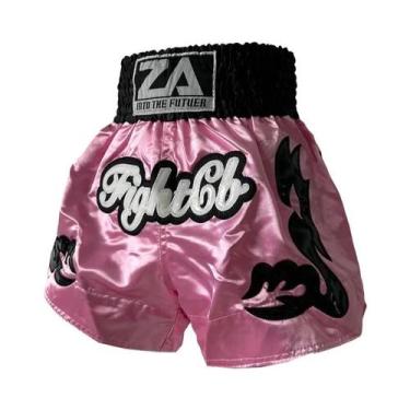 Imagem de Shorts De Muay Thai Em Cetim Roxo E Preto Para Homens, Mulheres E Cria