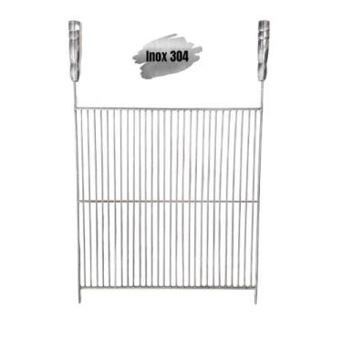 Imagem de Grelha Aramada Churrasco 50x55 Inox 304 Estilo Uruguaia - INOX LAURIND