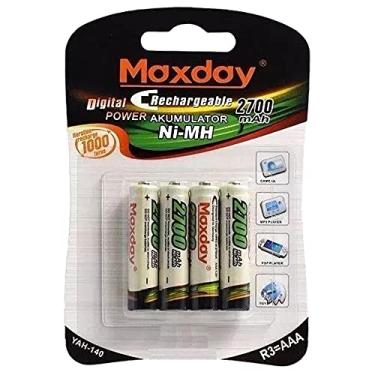 Imagem de Pilha Recarregável Aaa Palito Maxday 2700mah 4 Unidades