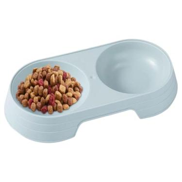 Imagem de Tigelas para filhotes - Tigelas duplas elevadas de macaron para cães - Alimentador de água e comida para cães pequenos, médios e grandes