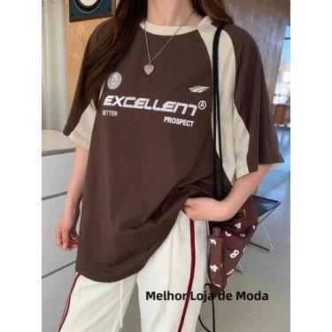 Imagem de Camiseta Feminina Vermelha Plus Size - Malha, Manga Curta e Gola O, XX