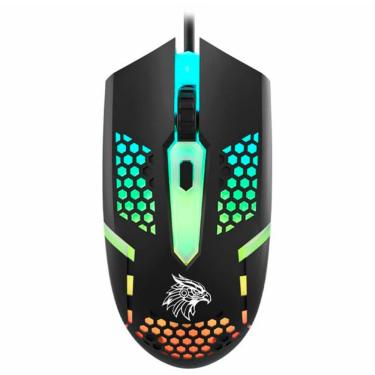 Imagem de Mouse Gamer K-mex Multicolor M44j, 2400 Dpi, Rgb - M44j34us001cb0x