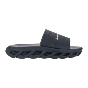 Imagem de Chinelo Meninos Slide Rider R Power Infantil, Preto, Preto, Cinza, 32