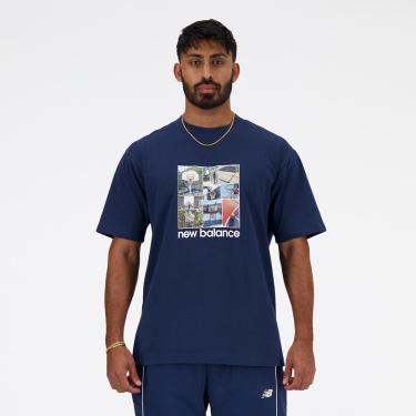 Imagem de Camiseta New Balance Graphic Hoops Masculina-Masculino