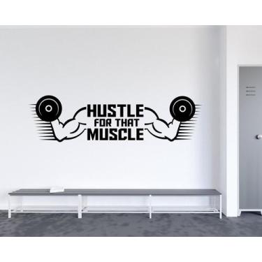 Imagem de Adesivo de parede  academia e musculação  - Ambiente dekorado, 70cm, p