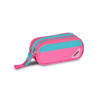 Imagem de Estojo Escolar Duplo Bicolor Clio, Rosa